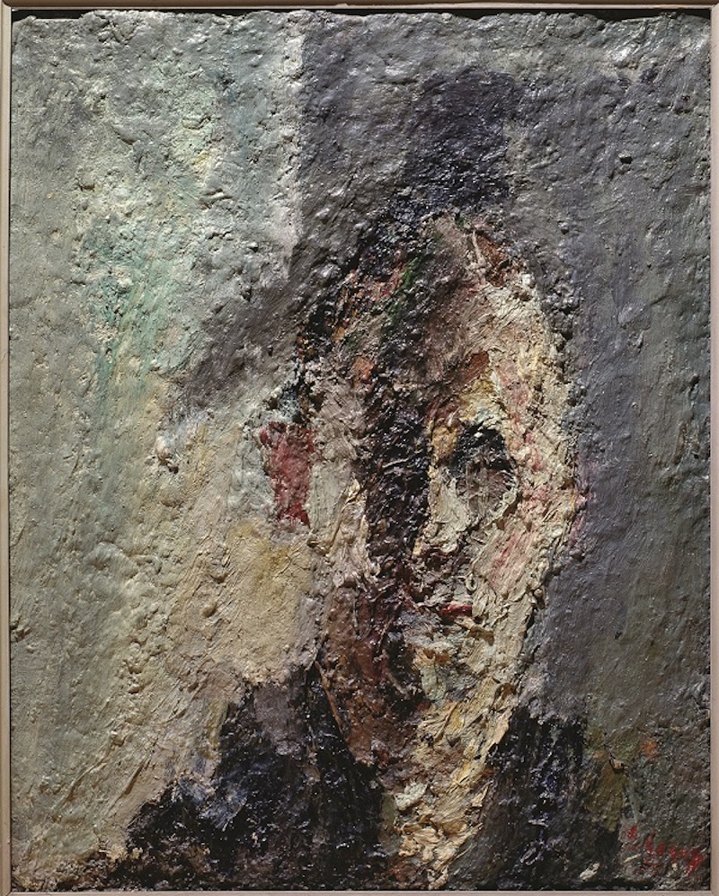 Eugène Leroy - Peindre : Autoportrait, 1962